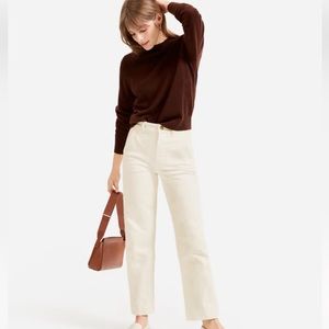 Everlane - Straight Leg Utility Crop - Sand - Size 6